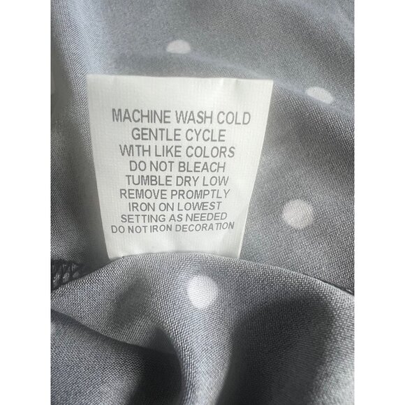 NY Collection Polka Dot Black & White Womens Dress Size XL - Picture 9 of 12